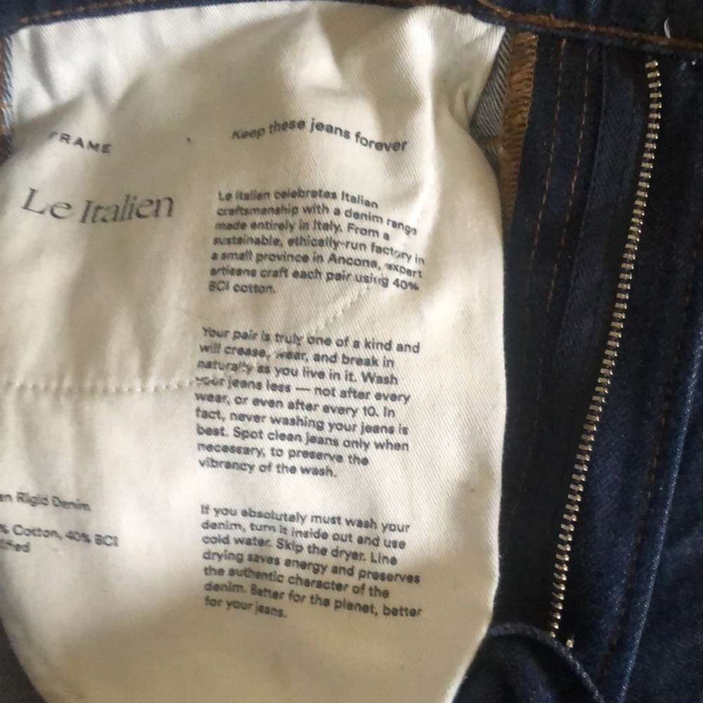 Frame Denim Straight-Leg Jeans in Deep Indigo - Picture 3 of 5